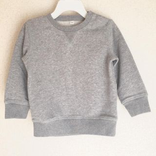 ムジルシリョウヒン(MUJI (無印良品))の無印良品 トレーナー 90 グレー(Tシャツ/カットソー)