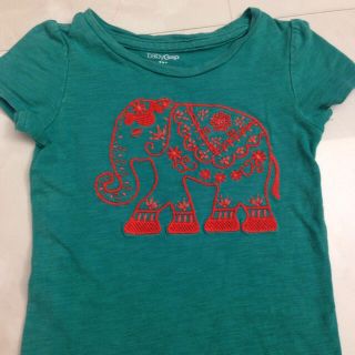 ベビーギャップ(babyGAP)のbaby gapぞうさん刺繍T☆90(Tシャツ/カットソー)