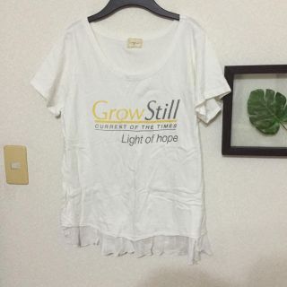 アングリッド(Ungrid)のungrid フリル トップス Tシャツ(Tシャツ(半袖/袖なし))