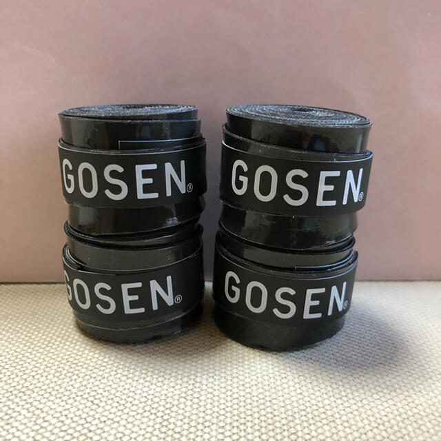 GOSEN(ゴーセン)のGOSENグリップテープ 黒4個 チケットのスポーツ(テニス)の商品写真