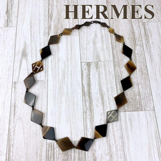 エルメス(Hermes)のエルメス ネックレス ロングネックレス バッファローホーン シルバー925(ネックレス)