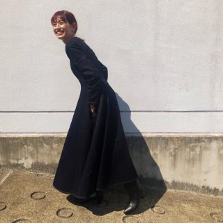 moussy デニム ワンピース ブラック