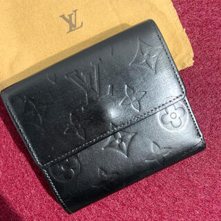 ルイヴィトン(LOUIS VUITTON)のルイヴィトン モノグラム 財布　M65112 レディース　メンズ　折りたたみ　黒(財布)