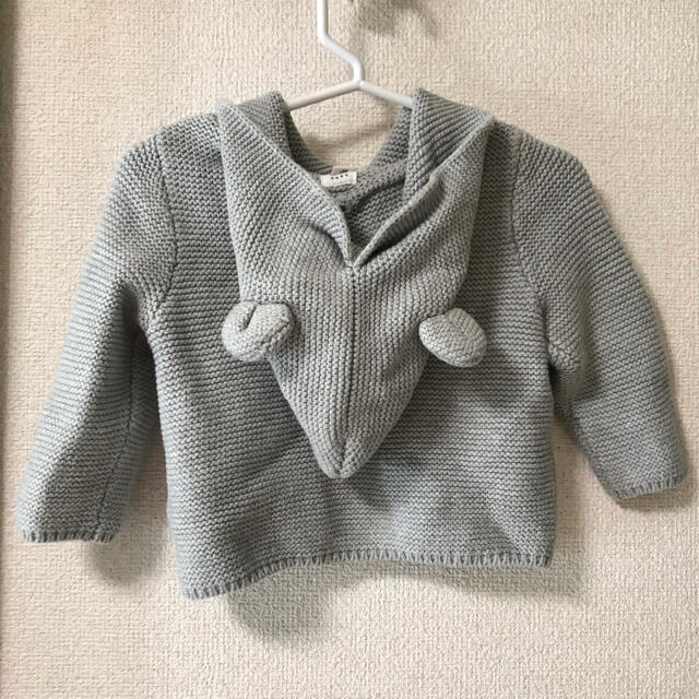 babyGAP(ベビーギャップ)のギャップ♡くま耳　カーディガン キッズ/ベビー/マタニティのベビー服(~85cm)(カーディガン/ボレロ)の商品写真