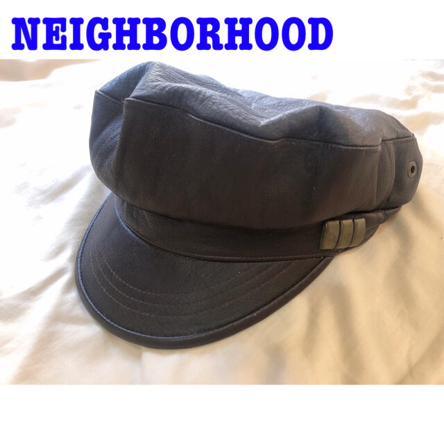 NEIGHBORHOOD(ネイバーフッド)の【送料無料❗️】ネイバーフッドキャスケット馬革レザーNEIGHBORHOOD帽子 メンズの帽子(ハンチング/ベレー帽)の商品写真