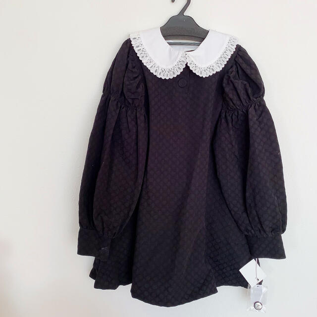 Honey mi Honey(ハニーミーハニー)のround collar puffsleeve one-piece レディースのワンピース(ひざ丈ワンピース)の商品写真