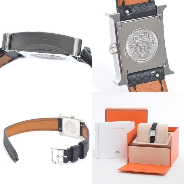 Hermes - エルメス Hウォッチ ミニ レディース 白文字盤 サンビーム SS Hermes - エルメス Hウォッチ ミニ レディース 白文字盤 サンビーム SS