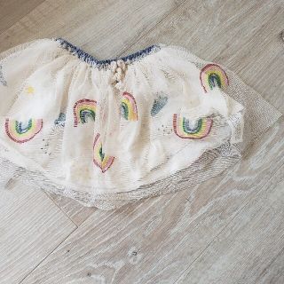 ザラキッズ(ZARA KIDS)のペロティ様専用ZARAキッズRainbowスカート＋デニムパンツ(スカート)