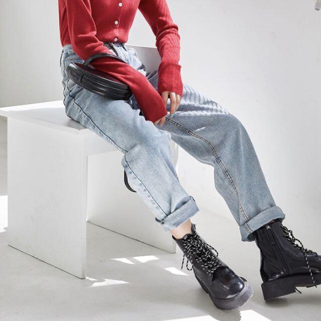 レディース ストレートデニムロングパンツ ハイウエスト 美脚効果 韓国 春コーデの通販 By Harudressshop ラクマ レディース ストレートデニムロングパンツ ハイウエスト 美脚効果 韓国 春コーデの通販 By Harudressshop ラクマ