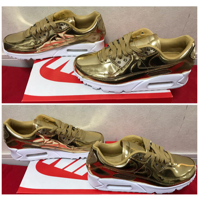 NIKE(ナイキ)のNIKE WIMNS AIR MAX90 SP METALLIC GOLD 新品 レディースの靴/シューズ(スニーカー)の商品写真