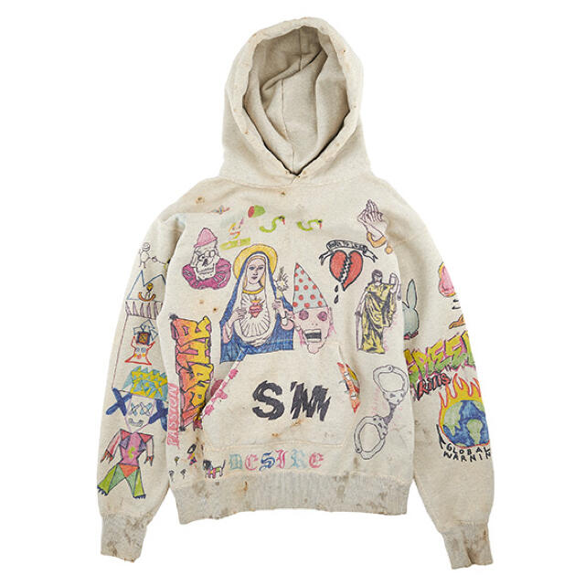 新品未使用　Saint Michael Drawing Hoodie L