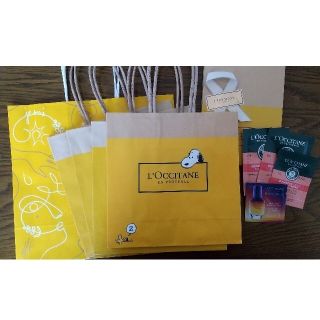 ロクシタン(L'OCCITANE)のL'OCCITANE　ショップバック5枚　試供品(ショップ袋)