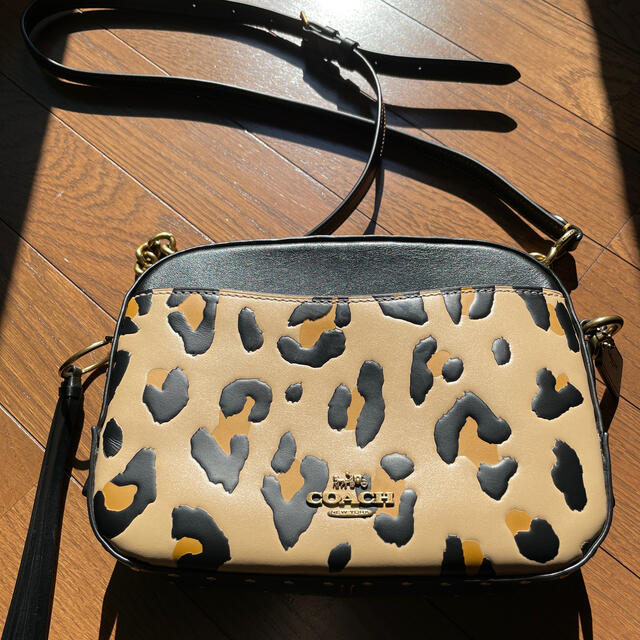 【値下げ】COACH コーチ  レオパードプリント カメラバッグ