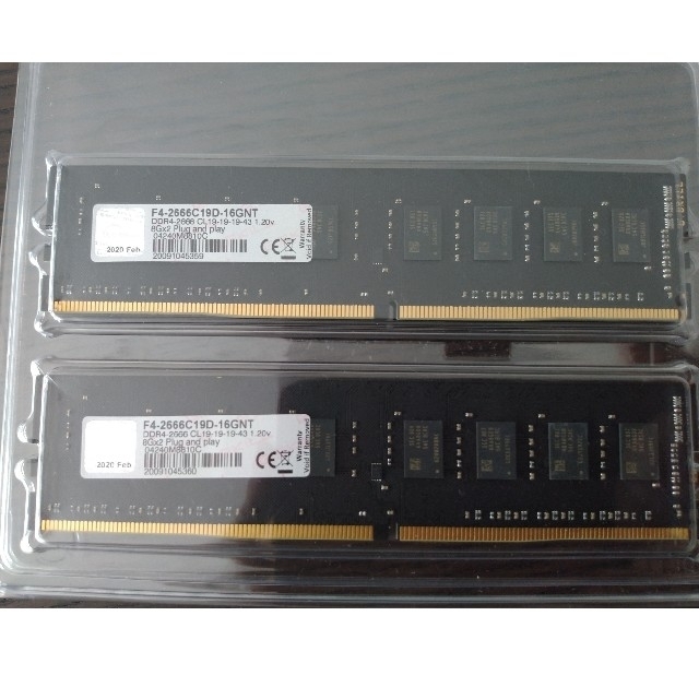 G.Skill DDR4-2666 メモリ 16GB(8GB×2枚)