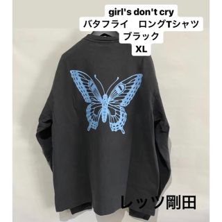 ジーディーシー(GDC)のGirls Don't Cry ロンT ブラック　XLサイズ 伊勢丹限定(Tシャツ/カットソー(七分/長袖))
