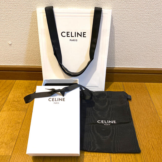 [雑貨]celine◆ショップ袋 空箱 巾着 リボン 4点セット | フリマアプリ ラクマ