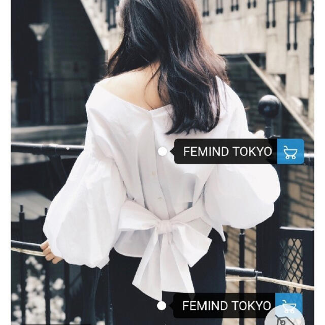 SNIDEL(スナイデル)のFEMIND  TOKYO バルーントップス レディースのトップス(シャツ/ブラウス(長袖/七分))の商品写真