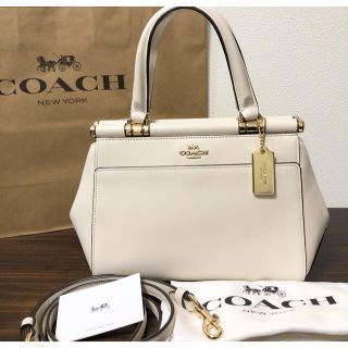 コーチ(COACH)の【COACH☆限定】完売品！新品！再入荷！　ホワイト　グレースバッグ　レザー(ショルダーバッグ)