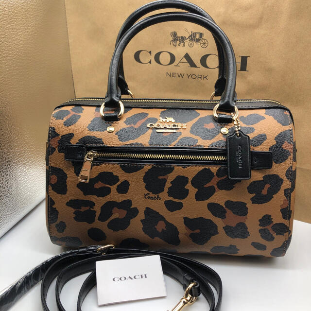 ¥72600カラー【2020年冬新作☆COACH】完売品！新品！レオパード！豹柄！1点限りの出品！