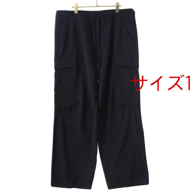 COMOLI(コモリ)のcomoli 21ss ウールギャバ6Pパンツ ネイビー  サイズ1 メンズのパンツ(ワークパンツ/カーゴパンツ)の商品写真