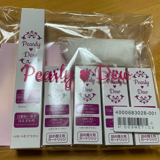 Pearly Dew 白髪狙い染め トリートメントマニキュア 生え際美人