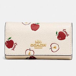 コーチ(COACH)のCOACH キーケース 6リング アップル柄(キーケース)