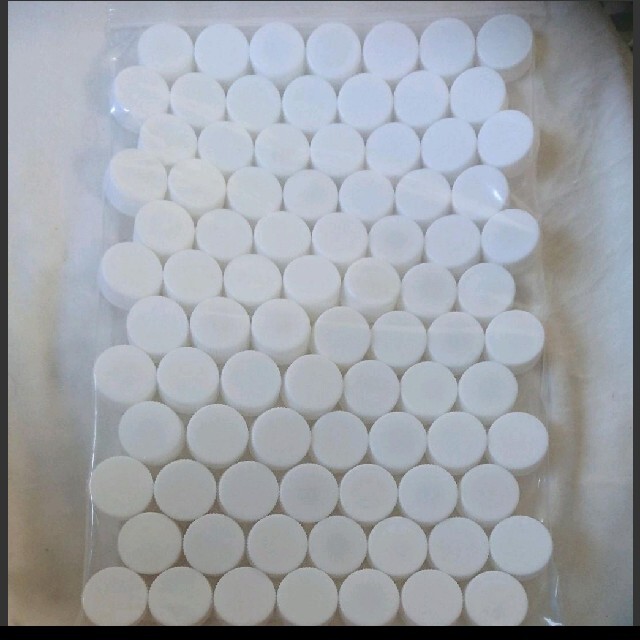 ペットボトルキャップ白 ハンドメイドの素材/材料(各種パーツ)の商品写真