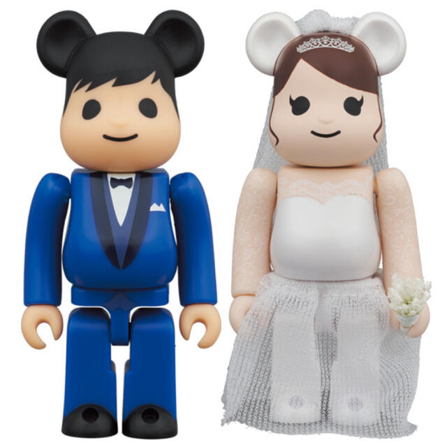 MEDICOM TOY(メディコムトイ)のBE@RBRICK グリーティング結婚 4 PLUS 400％ 100% セット エンタメ/ホビーのフィギュア(その他)の商品写真