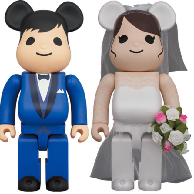 MEDICOM TOY(メディコムトイ)のBE@RBRICK グリーティング結婚 4 PLUS 400％ 100% セット エンタメ/ホビーのフィギュア(その他)の商品写真