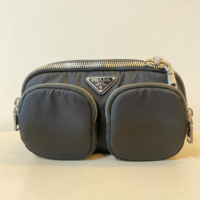 PRADA - 新品 PRADA プラダ TESSUTO POCKET ウエストポーチ ブラック