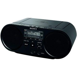 ソニー(SONY)のソニー CDラジオ ZS-S40 : FM/AM/ワイドFM対応 ブラック(ラジオ)