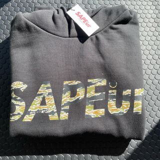 シュプリーム(Supreme)のSAPEur サプール タイガーカモ　迷彩　ロゴ　パーカー！！サイズL(パーカー)