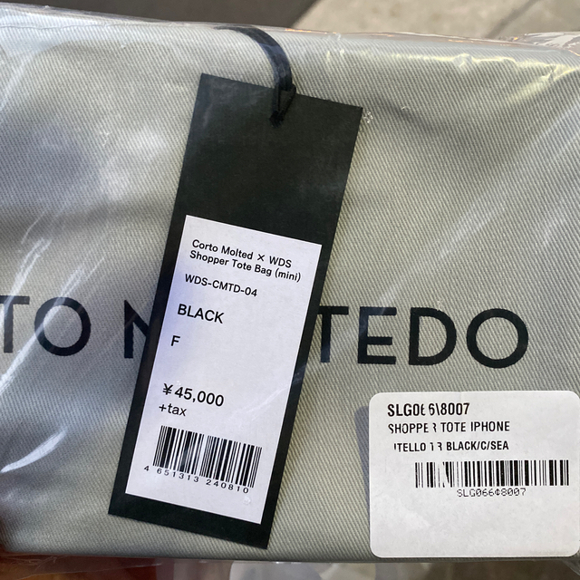 Corto Moltedo(コルトモルテド)のCorto Molted × WDS Shopper Tote Bag 黒 レディースのバッグ(ショルダーバッグ)の商品写真