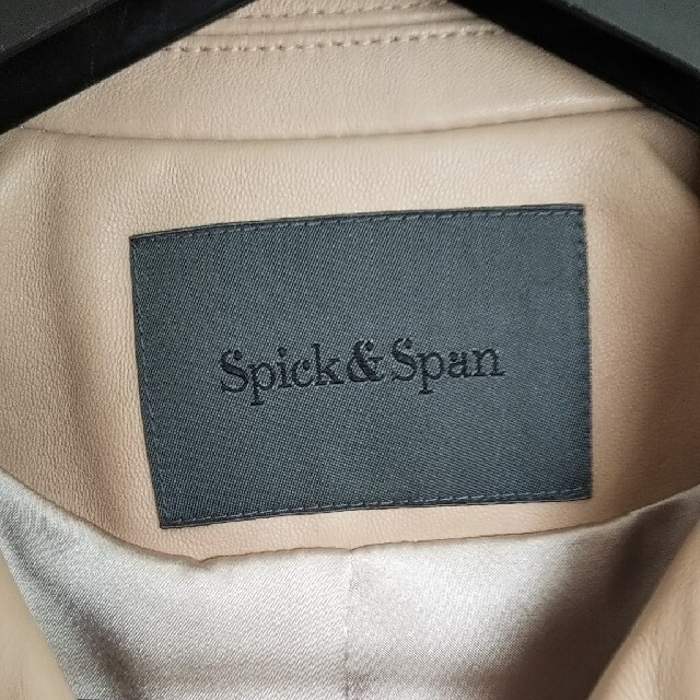 Spick & Span(スピックアンドスパン)の《Spick & Span》ラムレザーライダースジャケット レディースのジャケット/アウター(ライダースジャケット)の商品写真