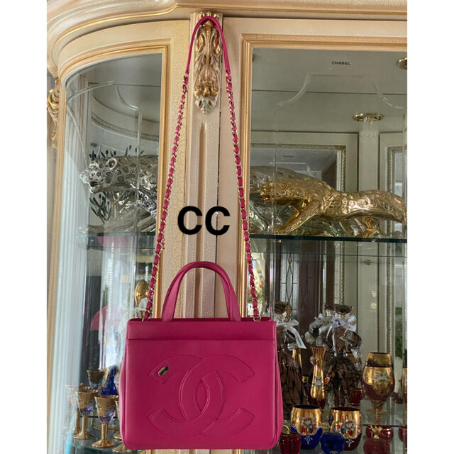 CHANEL(シャネル)の★けん玉様★本物シャネル♪CC◇2wayショルダートート☆ラムスキン★ レディースのバッグ(ショルダーバッグ)の商品写真