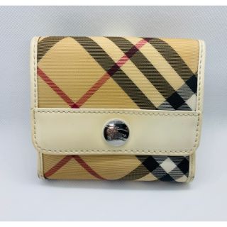 バーバリー(BURBERRY)の【正規品 : 美品】BURBERRY 二つ折り 財布(財布)