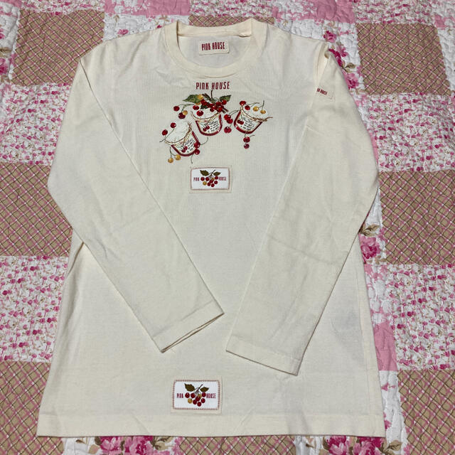 PINK HOUSE(ピンクハウス)の♡美品♡ピンクハウス ロングTシャツ レディースのトップス(Tシャツ(長袖/七分))の商品写真