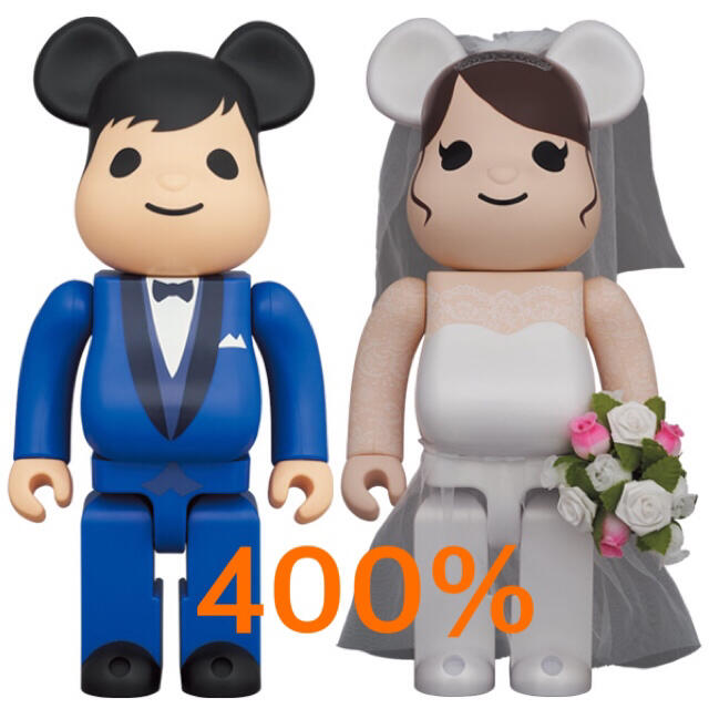MEDICOM TOY(メディコムトイ)のBE@RBRICK グリーティング結婚 4 PLUS 400％ エンタメ/ホビーのフィギュア(その他)の商品写真