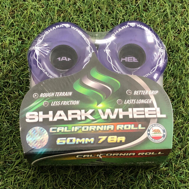 SHARK WHEEL　CALIFORNIA ROLL　60mm　クリアパープル スポーツ/アウトドアのスポーツ/アウトドア その他(スケートボード)の商品写真