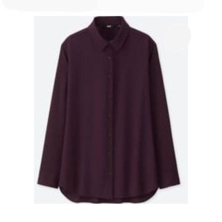 ユニクロ(UNIQLO)のユニクロ　レーヨンエアリーブラウス(シャツ/ブラウス(長袖/七分))