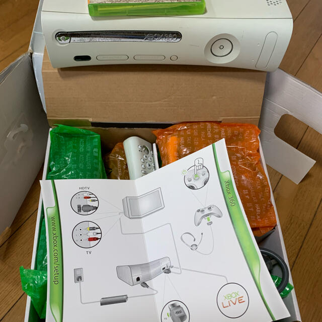 Xbox360(エックスボックス360)の値下げ）Microsoft Xbox360 XBOX 360 発売記念パック エンタメ/ホビーのゲームソフト/ゲーム機本体(家庭用ゲーム機本体)の商品写真