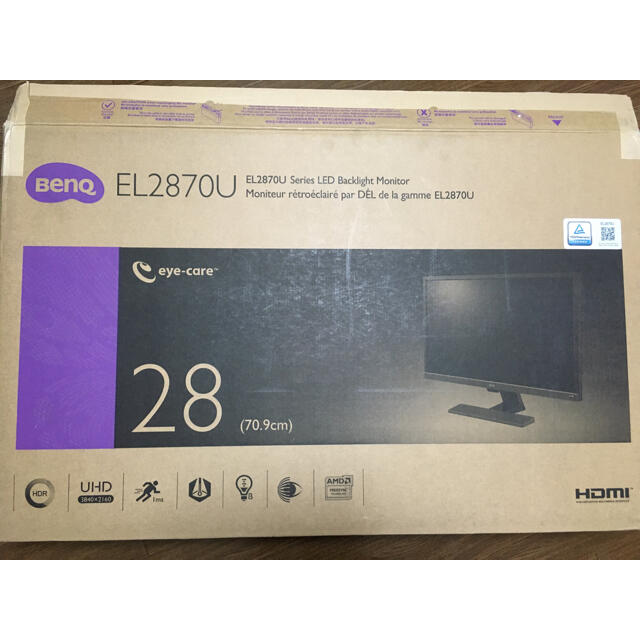 BENQ EL2870U ゲーミングモニター　送料無料