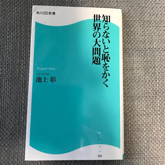 角川書店(カドカワショテン)の知らないと恥をかく世界の大問題 エンタメ/ホビーの本(人文/社会)の商品写真