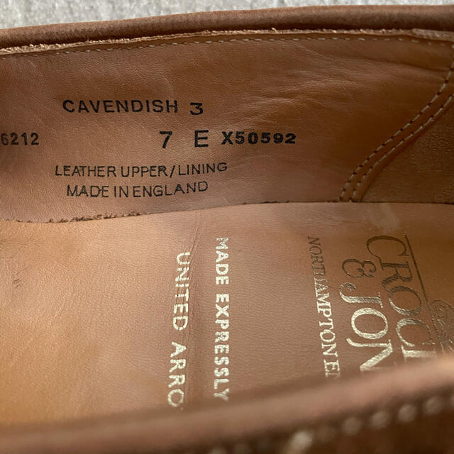 Crockett&Jones(クロケットアンドジョーンズ)の【最終値下げ】Crocket&Jones  CAVENDISH3  7E メンズの靴/シューズ(ドレス/ビジネス)の商品写真