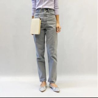 JAVA light gray denim   Black by moussyパンツ