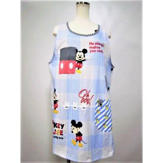 ディズニー(Disney)のミッキーマウス ティッシュ入れ付き ディズニー 保育士 エプロン ミッキー(キャラクターグッズ)