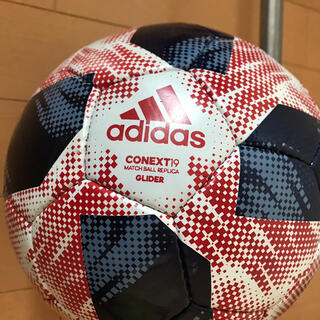 アディダス(adidas)の【新品】adidasサッカーボール4号球コネクト19グライダー青×赤(ボール)