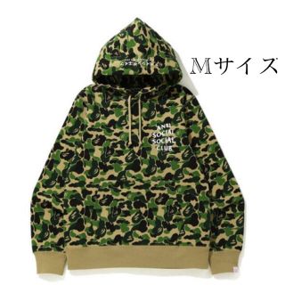 アベイシングエイプ(A BATHING APE)のANTI SOCIAL SOCIAL CLUB× BAPE HOODIE M(パーカー)