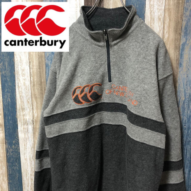 CANTERBURY(カンタベリー)の【canterbury】カンタベリー ハーフジップフリースパーカー デカロゴ メンズのジャケット/アウター(ブルゾン)の商品写真