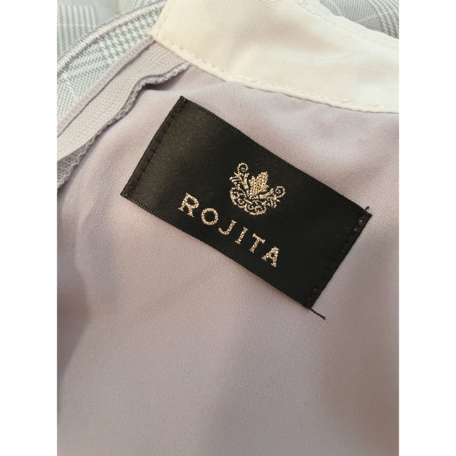 ROJITA(ロジータ)のROJITA 半袖ホワイトカラーチェックワンピース レディースのワンピース(ひざ丈ワンピース)の商品写真